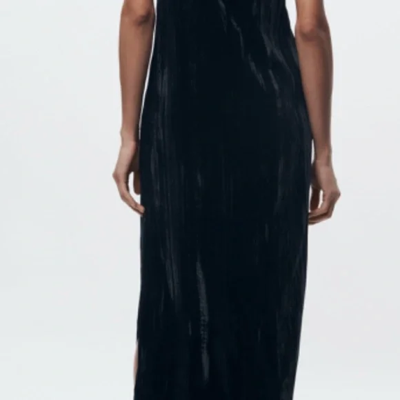Zara velvet midi dress - Picture 3 of 4